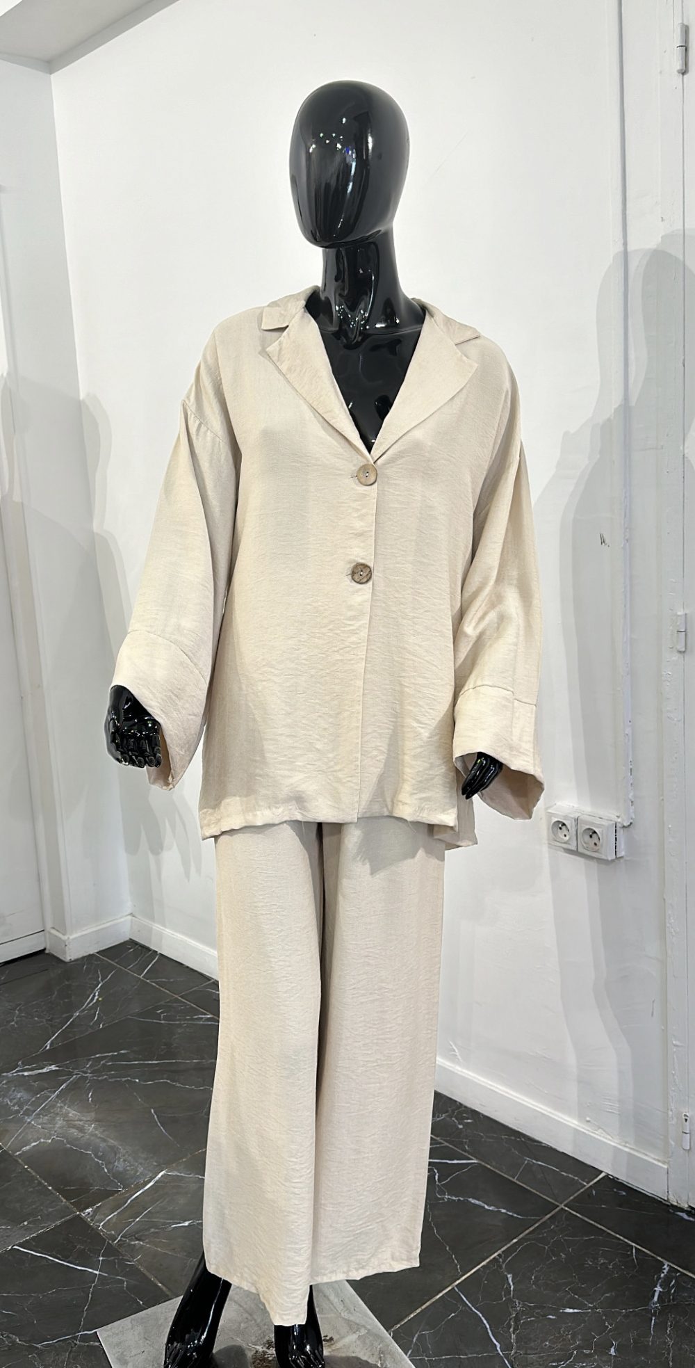 Ensemble pantalon Lin Beige