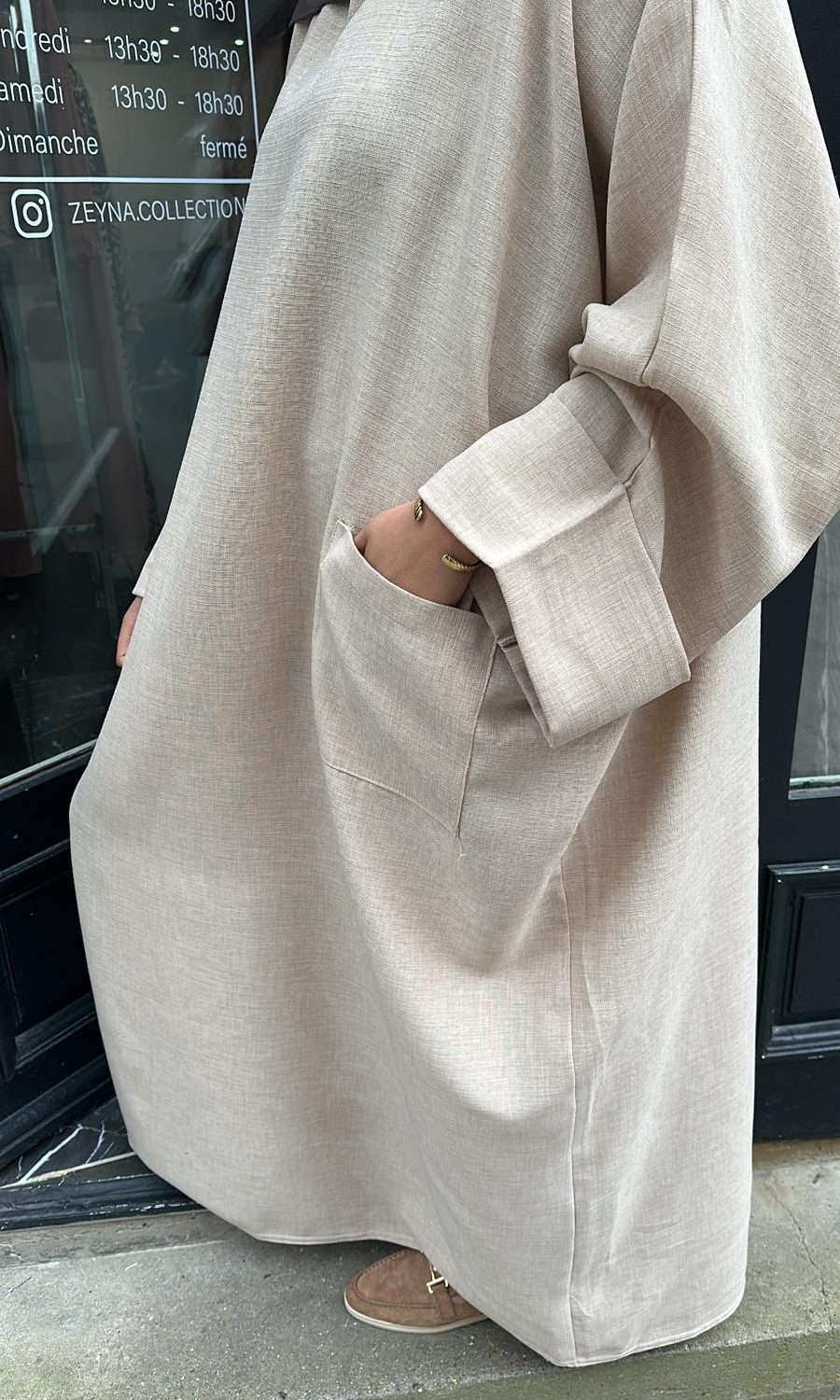 Abaya Farasha poches