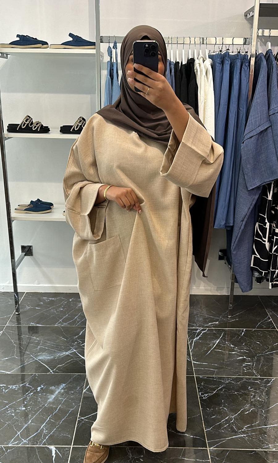 Abaya Farasha poches