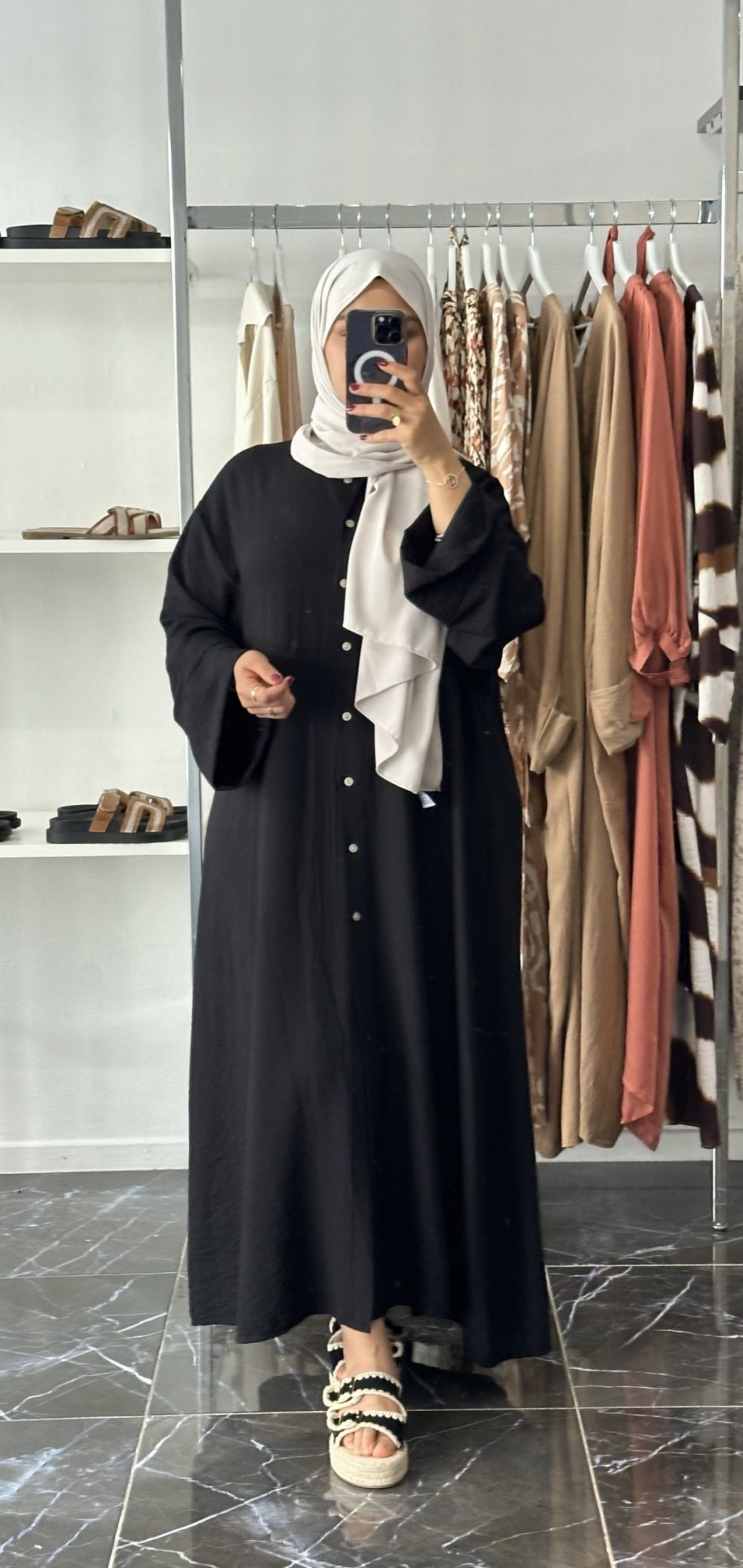 Robe chemise Noir