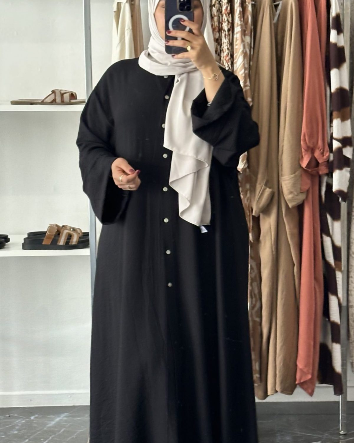 Robe chemise Noir