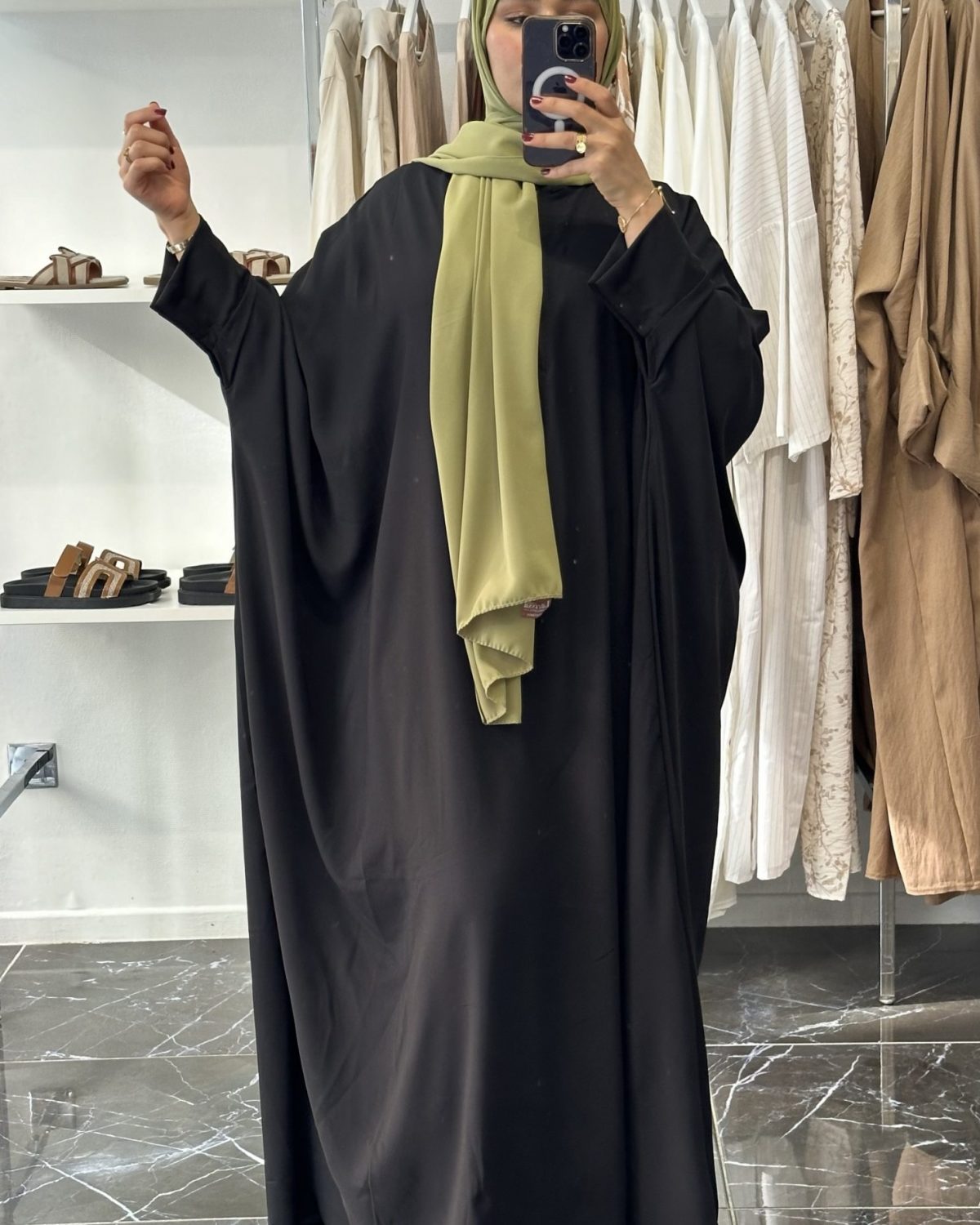 Abaya saoudienne Noir