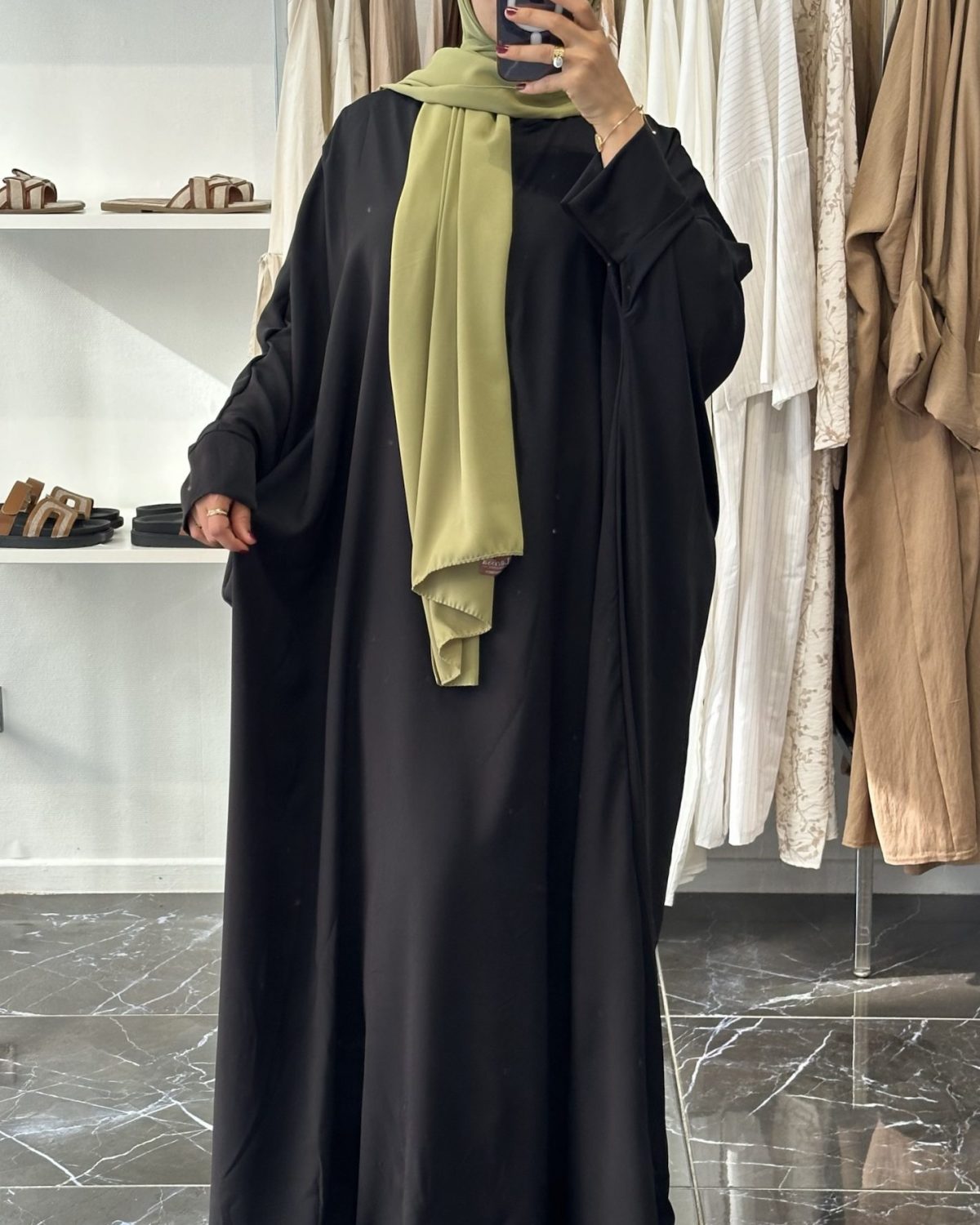 Abaya saoudienne Noir